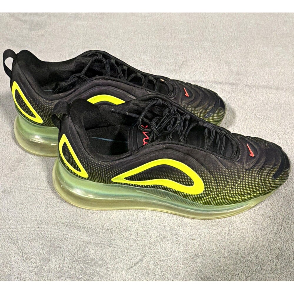 Nike Air Max 720 Men’s Low-Top Lace-Up Athletic Sneakers Black/Yellow AO2924-008